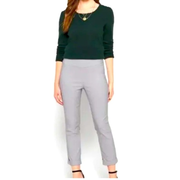 Tribal Pants - NWT Tribal Fia Cuffed Cropped Trouser in Silverr